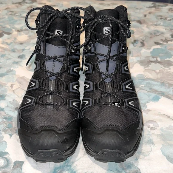 Salomon X Ultra 3 Mid GTX Sneakers Hiking Trail Black India Ink Mens US 13 Salomon-Ultra-3-Mid-GTX-Hiking  main image 2